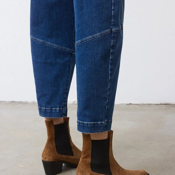 NEW Ruti Petite Denim Wide-ish Pants, Medium Wash, 8P - Picture 8 of 15